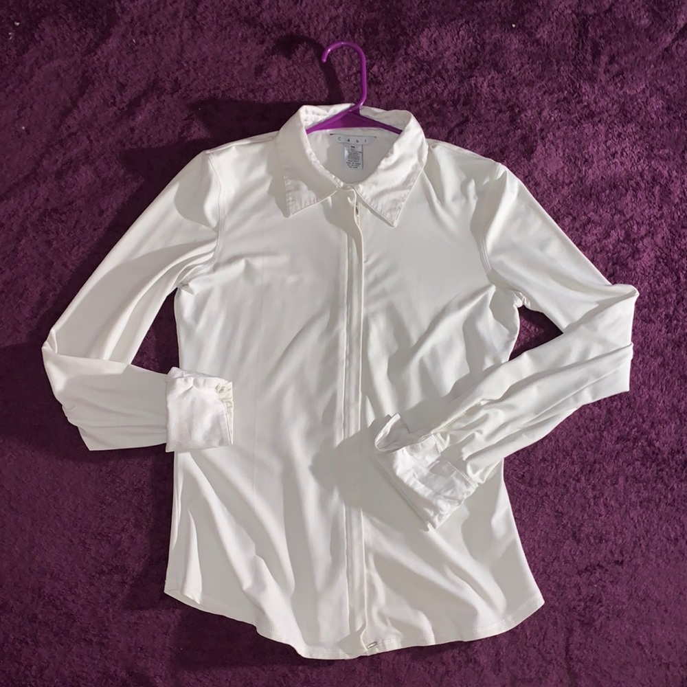 Cabi collared top
